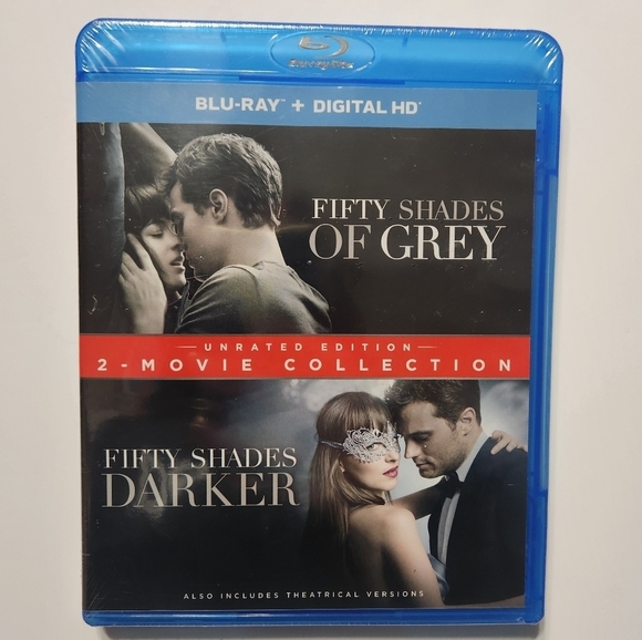 Fifty Shades of Grey + Fifty Shades Darker Blu Ray Unrated Edition + Digital - Picture 1 of 3